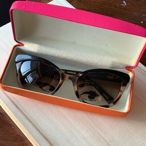 Kate Spade Amara Cat-Eye Sunglasses in Black/Blush